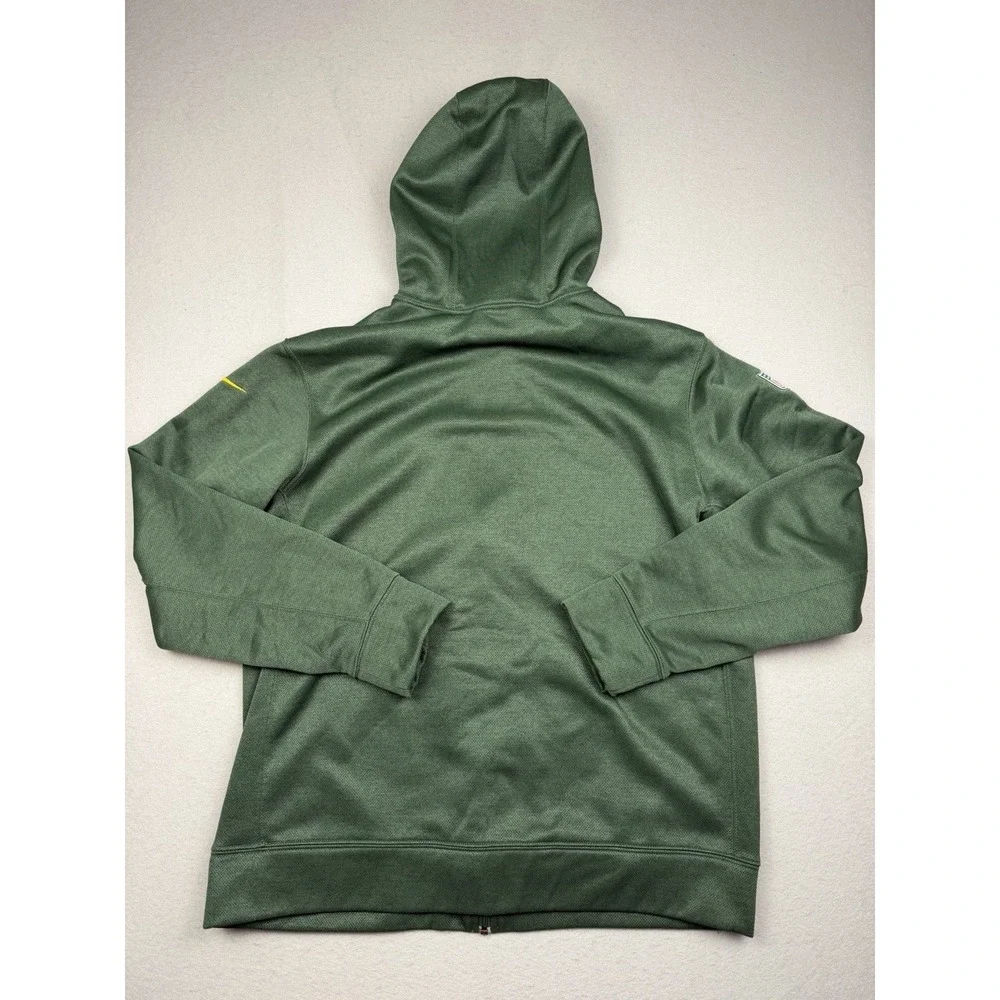 Nike Green Bay Packers Hoodie Mens L Full Zip Sweatshirt NFL Football Therma-Fit